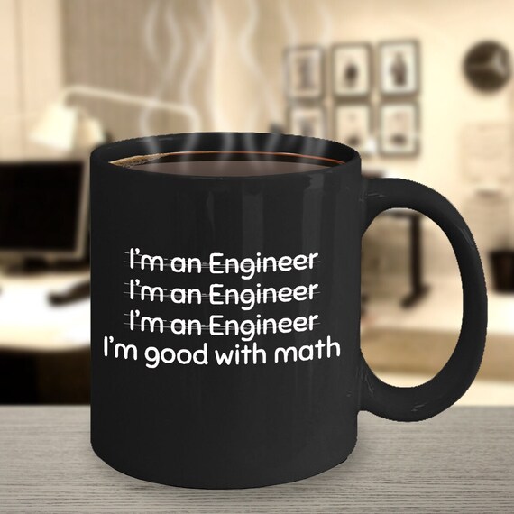 Engineer mug, designer mug, mechanical engineer cup, professional cup, gift for the planner in your life