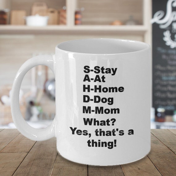 Dog coffee mug, gift for dog mom, stay at home mom, travel cup, ceramic mug