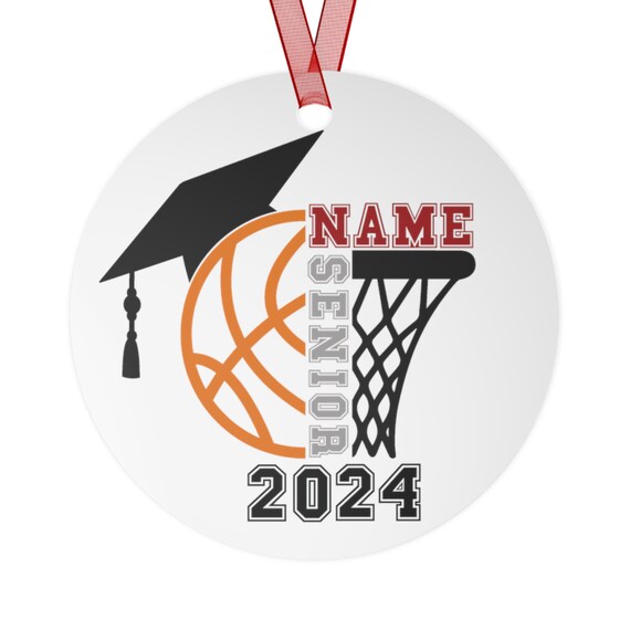 Graduation ornament, Basketball senior ornament, Senior baller ornament, keepsake senior ornament, senior bauble, senior student unique gift