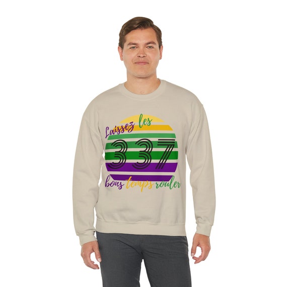Area Code Mardi Gras pullover, Mardi Gras sweatshirt, NOLA sweater, Fat Tuesday gift, parade gift