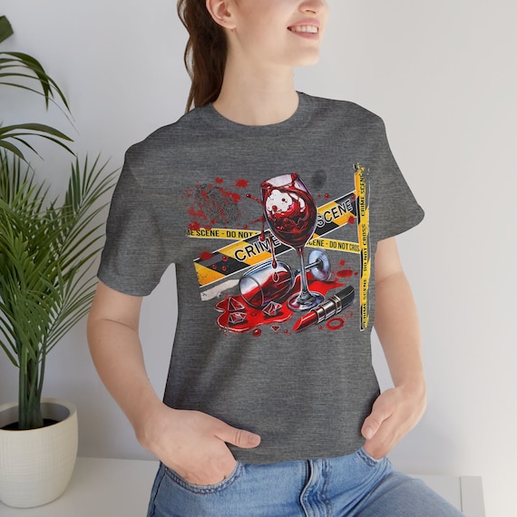 True Crime Unisex Tee, Crime Scene T-Shirt for Murder Mystery Fans, Graphic Tee, Detective Shirt, Short Sleeve