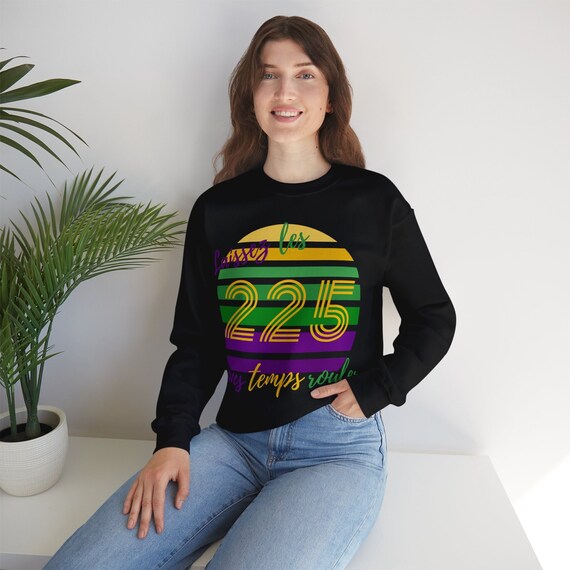 Area Code Mardi Gras sweatshirt, Fat Tuesday pullover, NOLA gift, Let the good times roll, party sweater