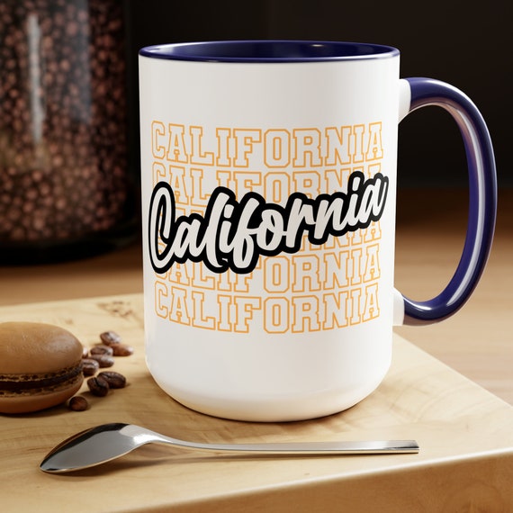 State mug, California cup, moving gift, relocation gift, state colors mug, relocation mug