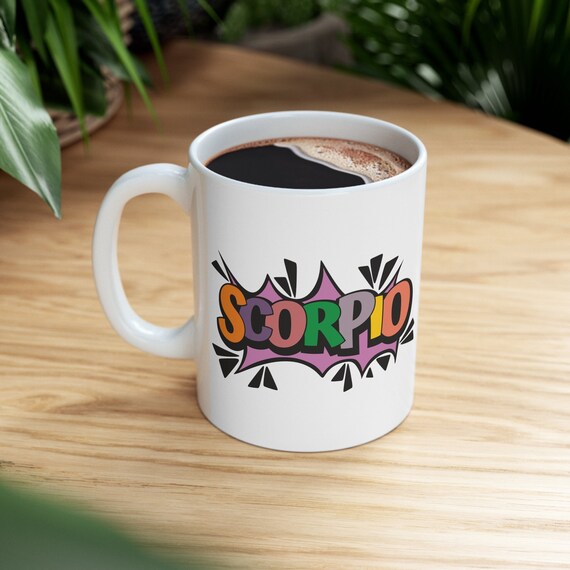 Zodiac sign mug, Scorpio cup, astrology gift, gift for astronomist, astronomer cup, constellation mug