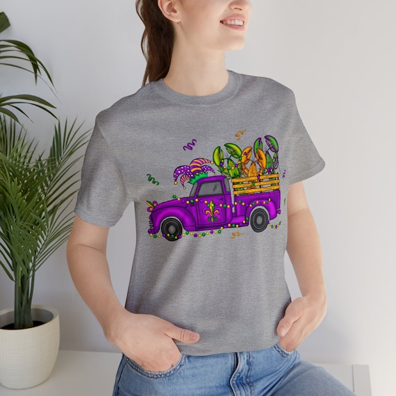 Mardi Gras Truck shirt, crawfish, beads parade t-shirt, gift for parade goers, Fat Tuesday tee, NOLA shirt, Carnival tshirt, celebration tee