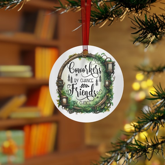 Coworker Christmas Ornament, Holiday Gift for Colleague, Christmas bauble, Workmate unique gift