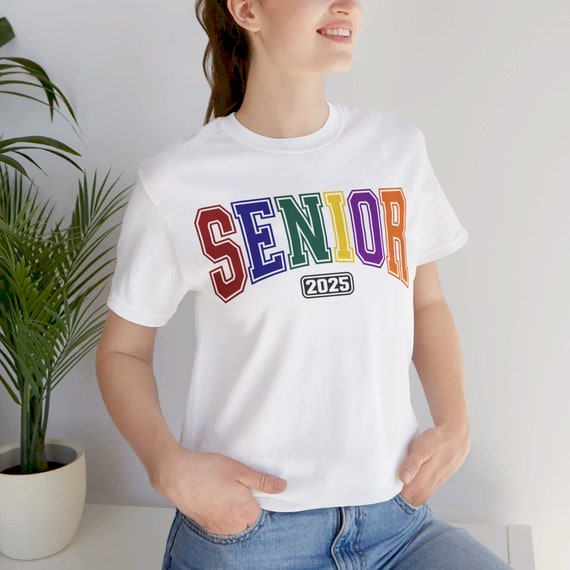 Senior 2025 t-shirt, Graduation gift, Graduation shirt, Colorful grad gift, 2025 Senior tee