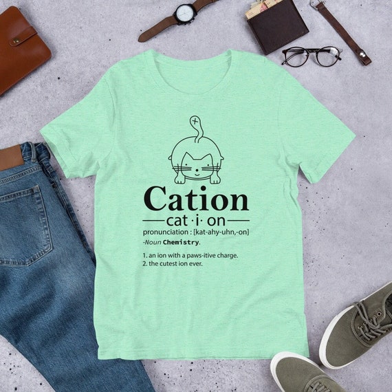 Cation t-shirt, cat lover shirt, gift for cat mom, gift for him, graphic tee