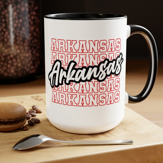State cup, Arkansas mug, moving gift, relocation gift, Spirit mug, state colors cup, state farewell gift