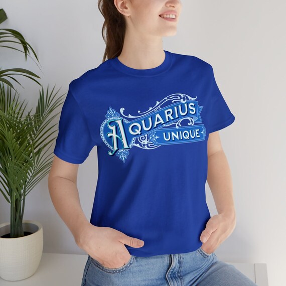 Aquarius Zodiac sun sign shirt, astrology lover t-shirt, gift for astrologist, unique birthday gift, zodiac sign tee