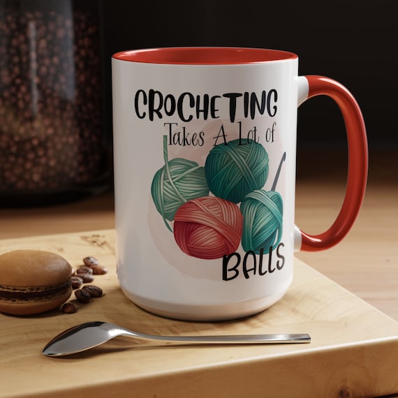 Funny Crocheting mug, Crocheting Lover cup, Needlework mug, Needlework Lover gift, Funny Cross stitching gift, knitting cup