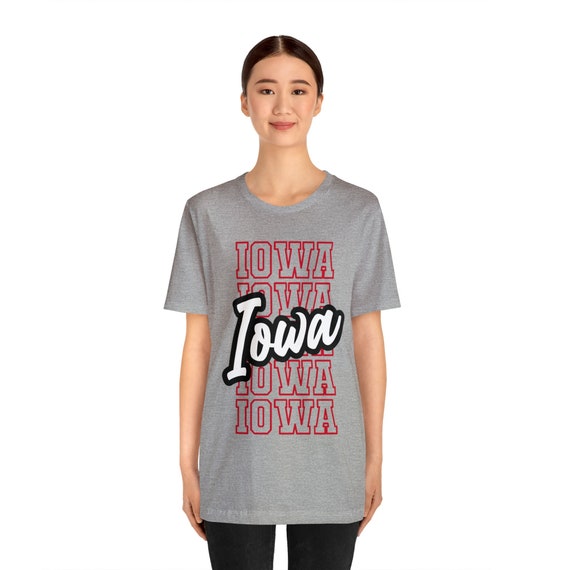 State pride shirt, farewell gift, friend moving gift, relocation t-shirt, Iowa pride shirt, state colors tee