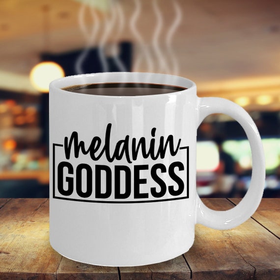 Black goddess, melanin mug, ceramic mug, black pride, color cup, melanin history
