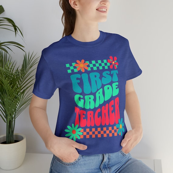 Back to school shirt, first grade teacher gift, educator t-shirt, coach tee, first day of school gift, 1st grade teacher shirt