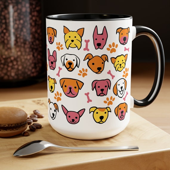 Dog coffee Mug Design, Cute Dogs cup, Dog mom gift, Gift for Dog Lover, pet ceramic Mug, Valentine Day gift for pet owner