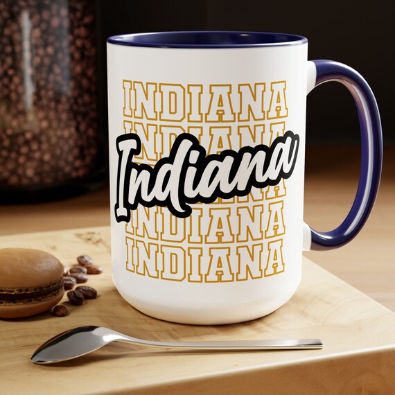 State pride mug, farewell gift, moving gift, relocation cup, friend moving mug, Indiana cup