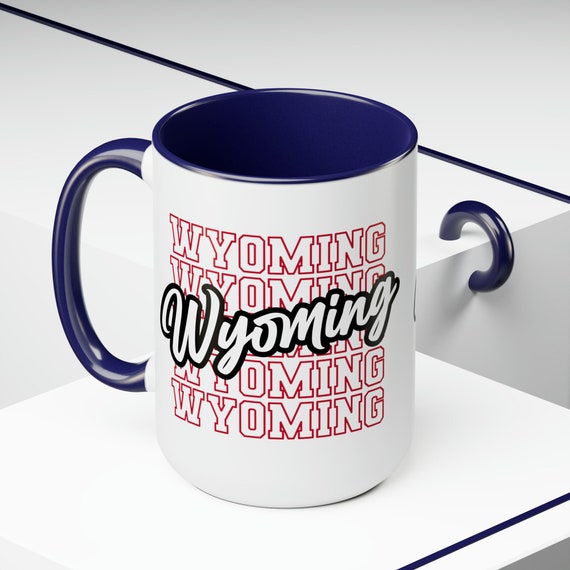 Wyoming State pride mug, farewell gift, friend moving gift, moving cup, Wyoming mug, state colors cup