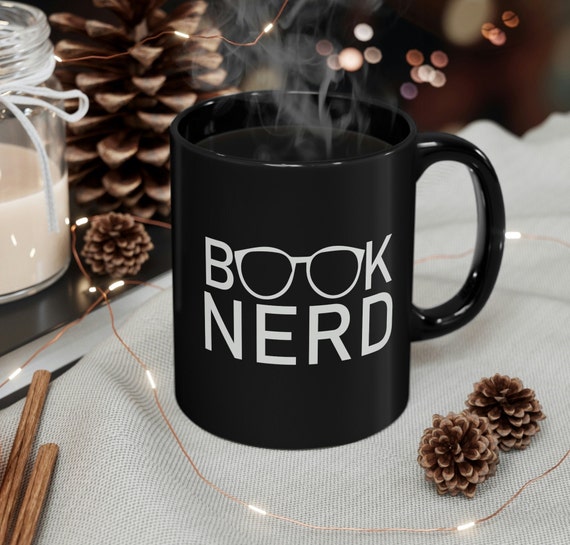 Book Nerd mug, book nerd cup, reader gift, bibliophile gift, intellectual mug, gift for smart people