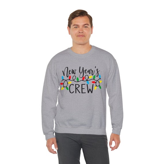 New Year's crew Unisex Crewneck Sweatshirt, unique holiday pullover, gift for the new year, gift for her