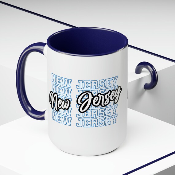 State pride cup, friend moving gift, moving mug, New Jersey cup, state colors mug, relocation gift