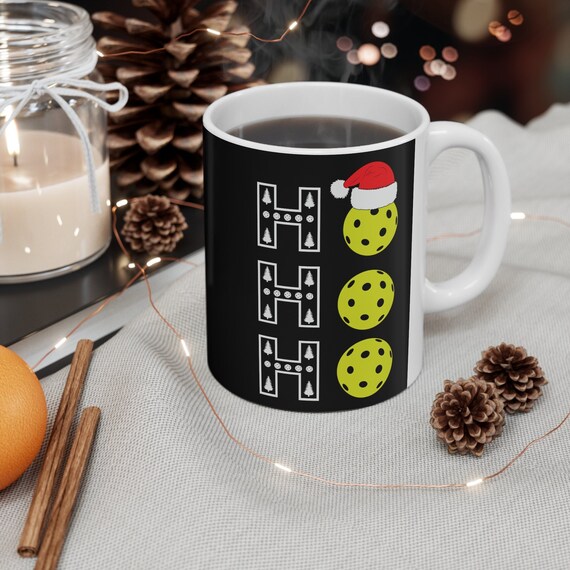 Christmas Pickleball mug, Christmas pickleball cup, pickle baller mug, pickleball is life cup, pickle ball mug, pickle ball cup