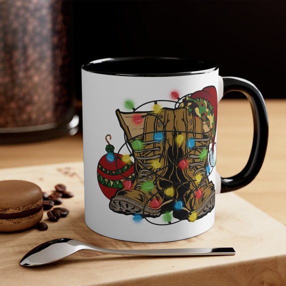 Veteran Christmas mug, Christmas veteran tee, army soldier mug, gift for veteran, Christmas gift for soldier