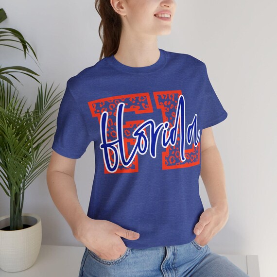 Florida Leopard State Tee, Leopard State Shirt, Florida pride gift, Student pride T-shirt