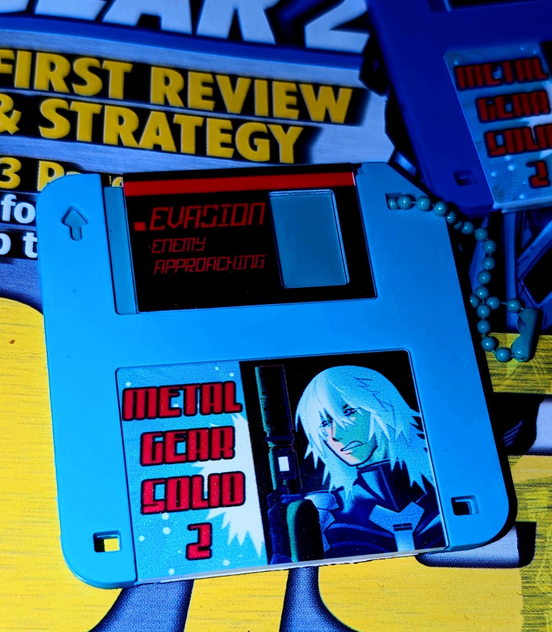 Metal Gear Solid 2 - EVASION - Floppy Disk Charm - Etsy