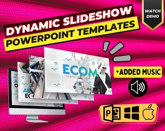Animated PowerPoint Template Slides PowerPoint Presentation Dashboard Chart Editable PPT Dynamic Slideshow PPT Template for Promo Business