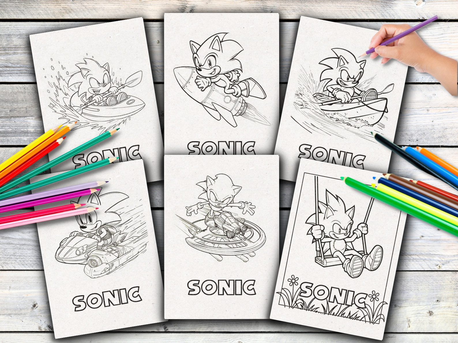 44 Sonic Coloring Pages for Kids, Toddlers, Preschoolers Toddlers ...