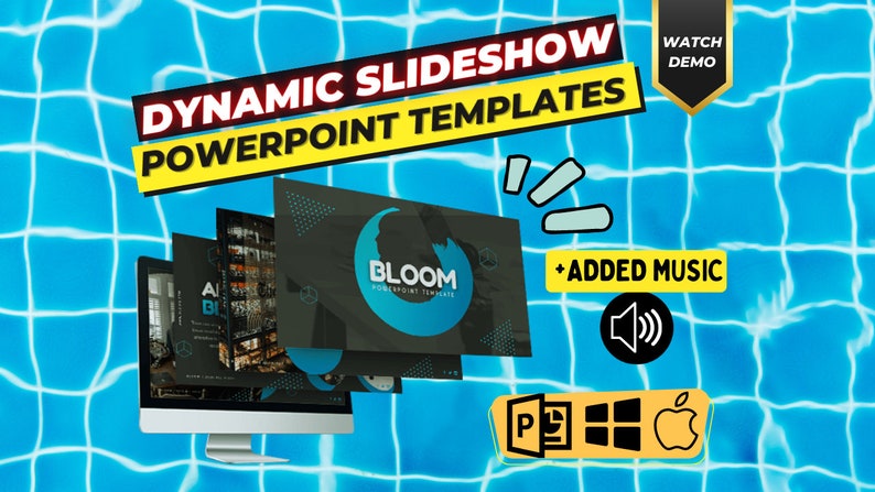 Animated Powerpoint Templates Slides Powepoint Presentation Etsy