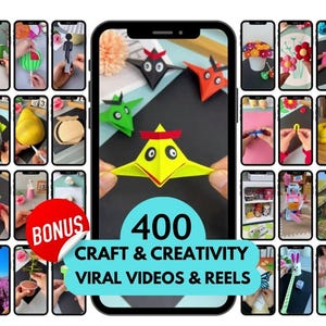 Paquete de 400 tutoriales en vídeo sobre manualidades y juguetes para niños: actividades educativas para hacer tú mismo, diversión sin pantallas, manualidades para niños, ideas virales para TikTok - Derechos PLR