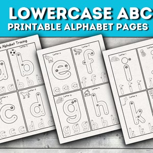 ABC Tracing Printable Lowercase Alphabet Tracing Worksheets Preschool ...