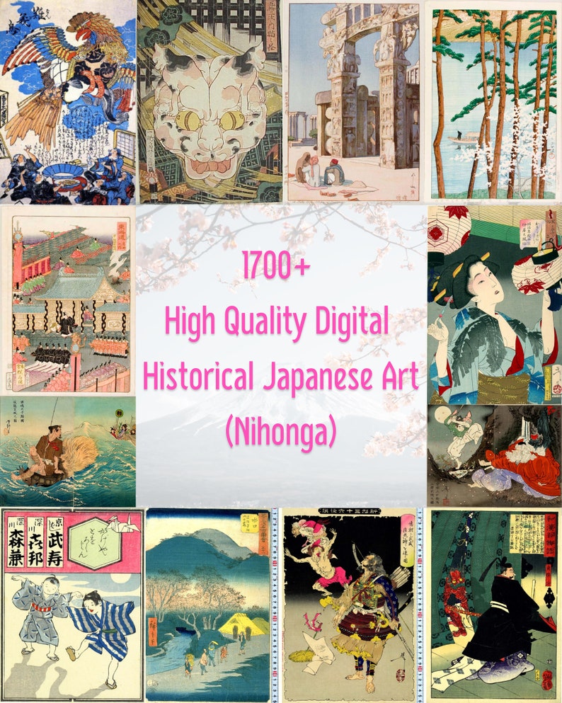 1700 Antique Japanese Art Nihonga Japanese Paintings Etsy