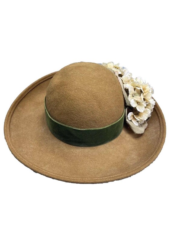 Vintage Toucan 100% Wool Floral Collection New York Hat  display picture 3