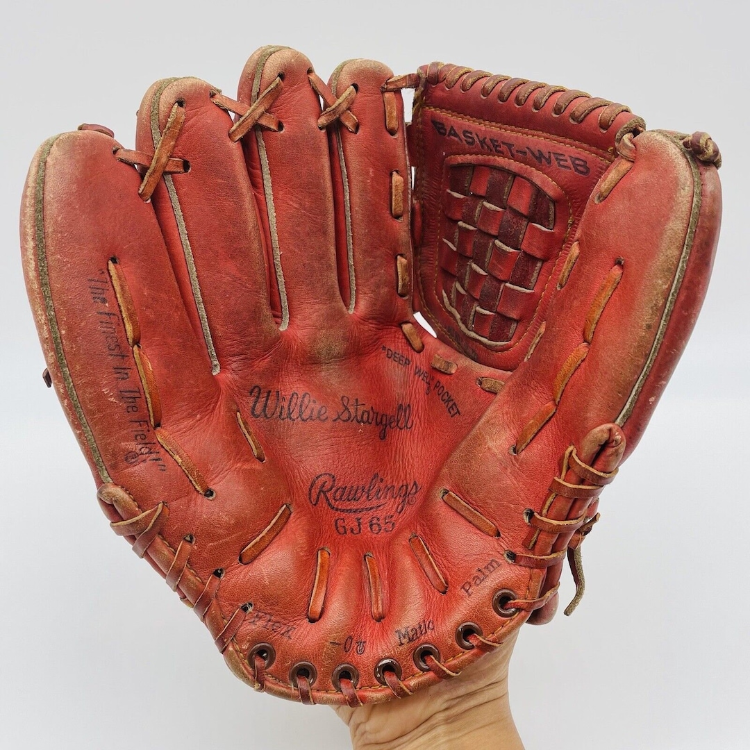 Vintage Baseball Glove Rawlings GJ65 RHT Willie Stargell