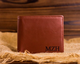 Personalized Wallet,Mens Wallet,Engraved Wallet,Groomsmen Wallet,Leather Wallet,Custom Wallet,Boyfriend Gift for Men,Gift for Him