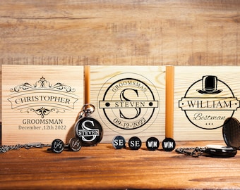 Personalized Pocket Watch | Groomsmen Gifts Proposal | Custom Pocket Watch for Best Man | Gifts for Dad | Men's Watch | Anniversary Gifts