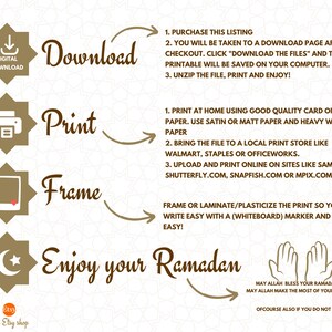 Ramadan Duas Prayer Printable Digital Download, Fasting Duas, Suhoor Iftar, Boho, Ramadan Decor ...
