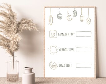 Kalendarz Ramadanu do druku: harmonogram Iftar i Suhur (PDF)