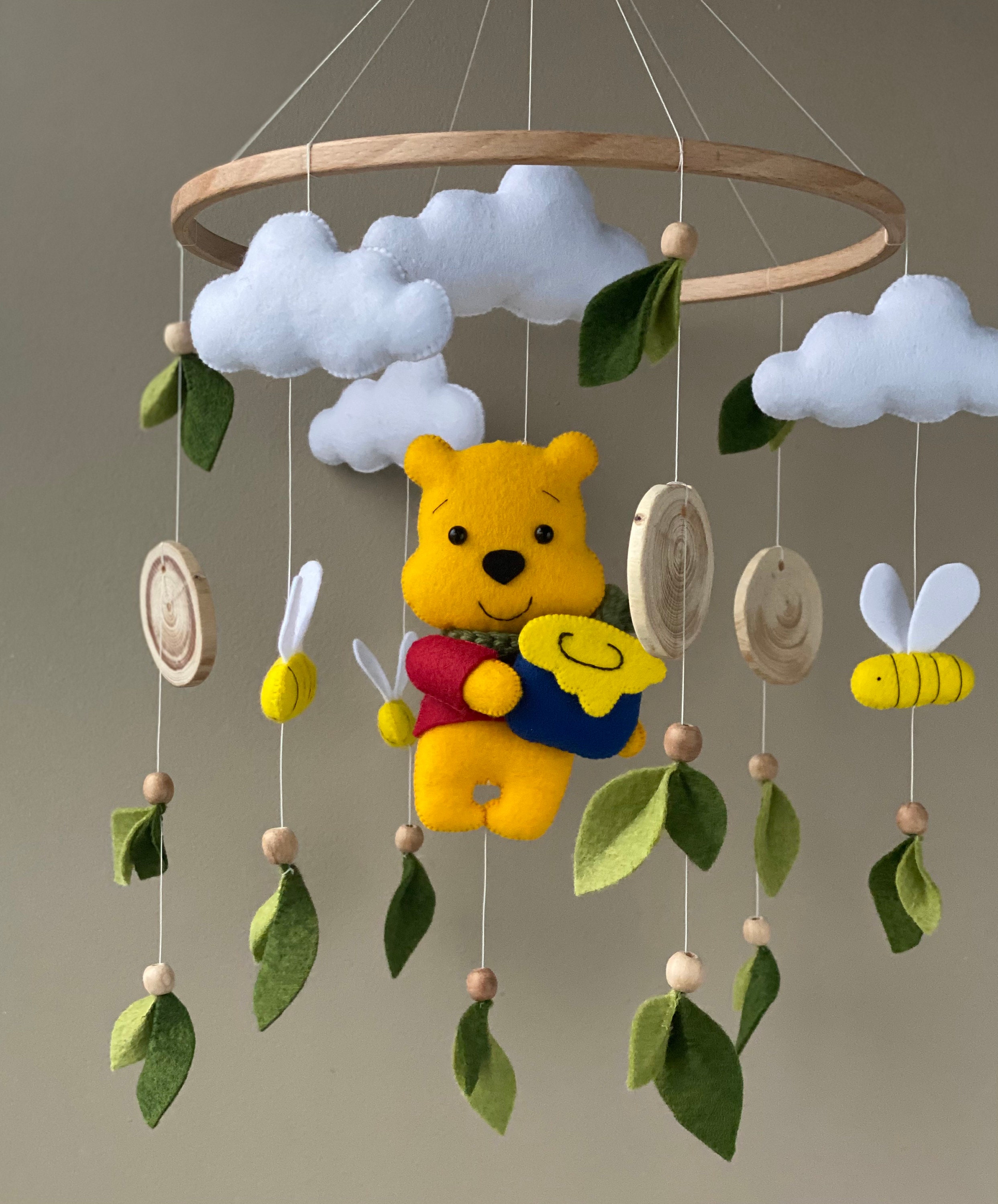 Baby Mobile Winnie the Pooh Nursery Crib Mobile Woodland - Etsy