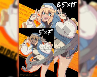 Guilty Gear Bridget Poster 18 x 24 Print Strive Game Room Wall