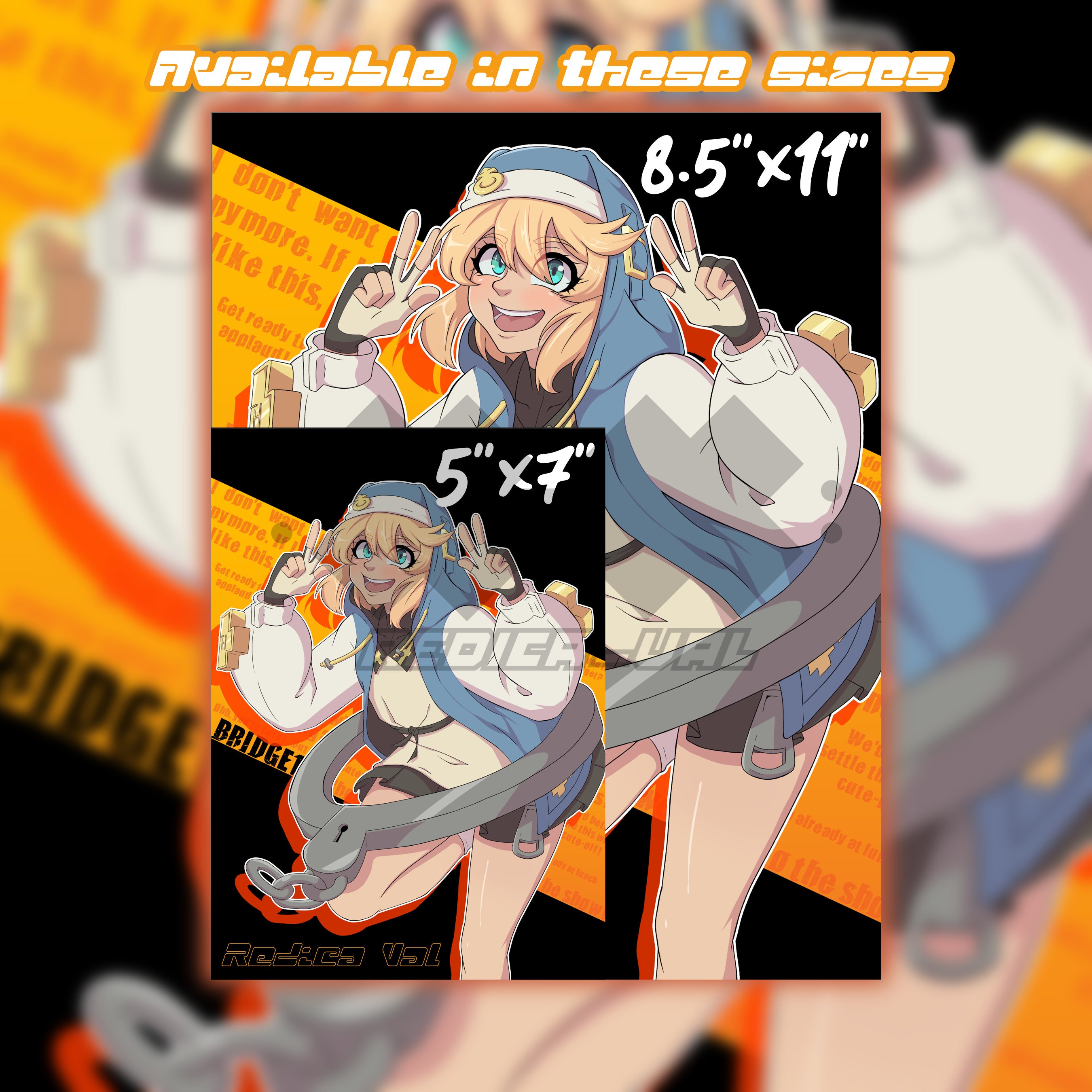 Guilty Gear Bridget 11x17 Inches Poster — Freeze-Ex's Store