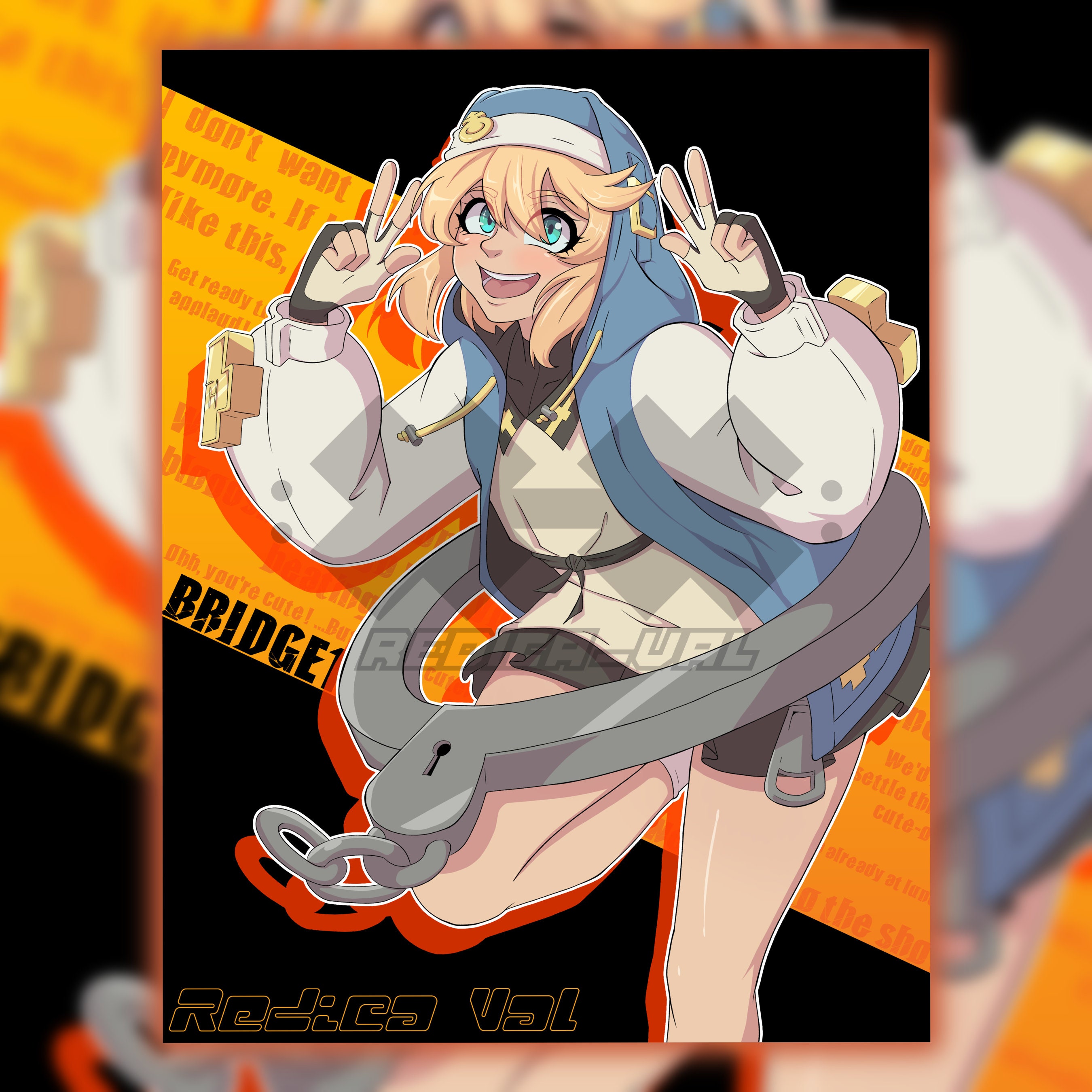 Bridget guilty gear heart | Art Board Print