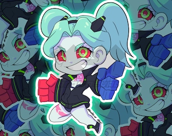3" Chibi Rebecca Vinyl Sticker | Cyberpunk: Edgerunners | Waterproof & Scratchproof