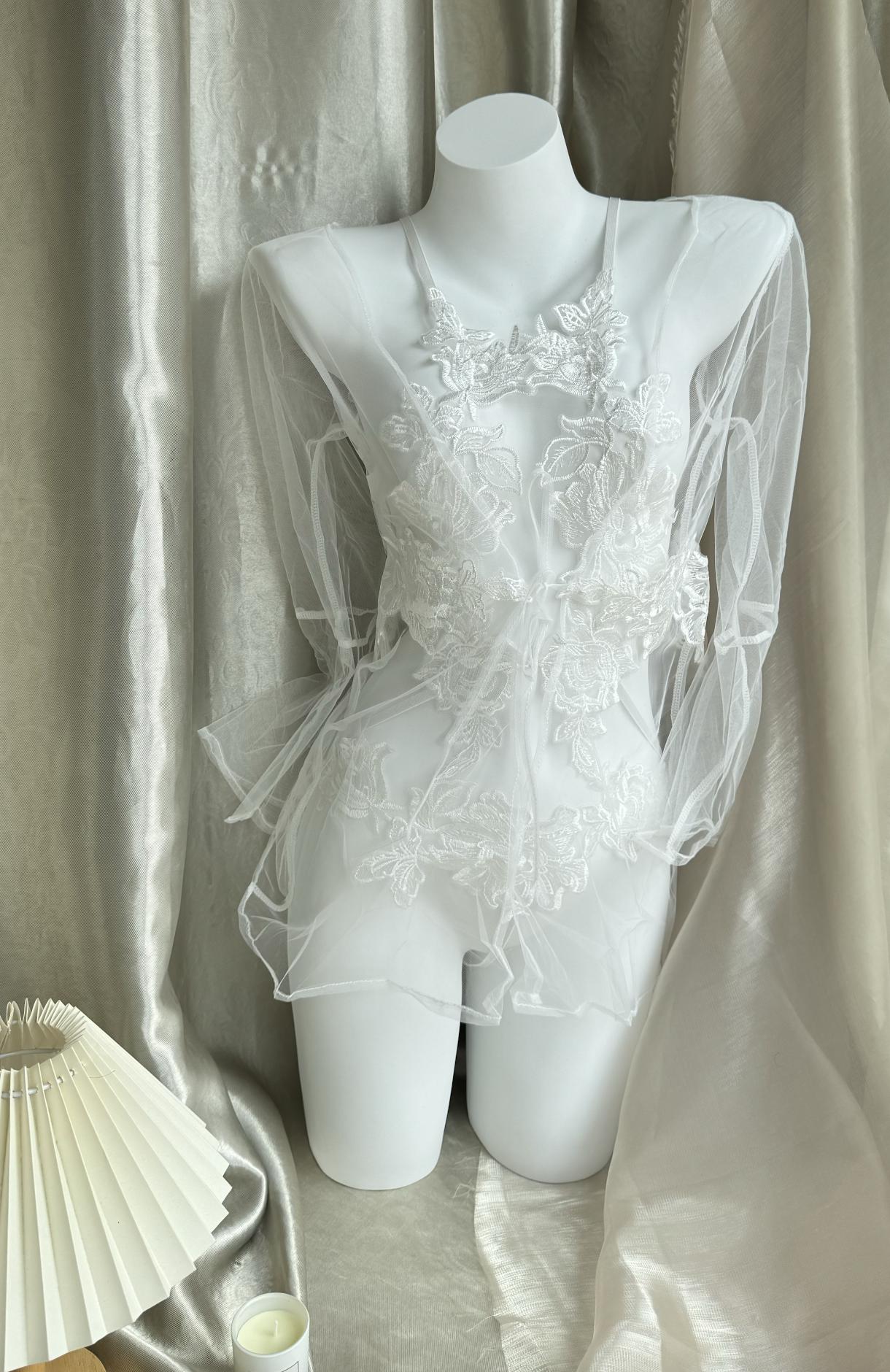 White Mesh Bodysuit - Etsy