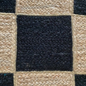 Solid Jute Rug Custom Size Jute Rug Area Rug, Checker Mat, Jute Braided ...