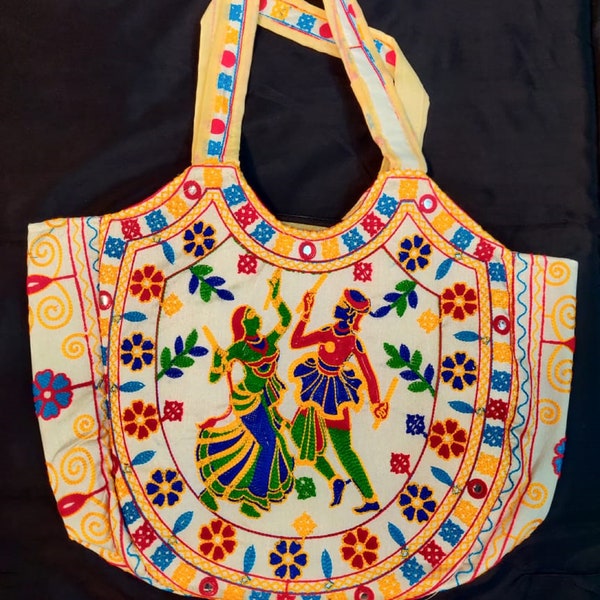 Pink - Handcrafted Kutch Embroidery Leather Clutch / Wallet main image 1