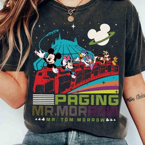 Paging Mr Morrow Mickey & Friends Vintage T-shirt, Disney Space Mountain Tomorrowland Tee, Magic Kingdom’s Peoplemover Family Vacation Trip