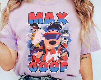 Disney A Goofy Movie Max Goof Portrait Poster Retro Shirt, Disney Max Roxanne Tee, WDW Magic Kingdom Unisex Comfort Colors® Tee Family Gift